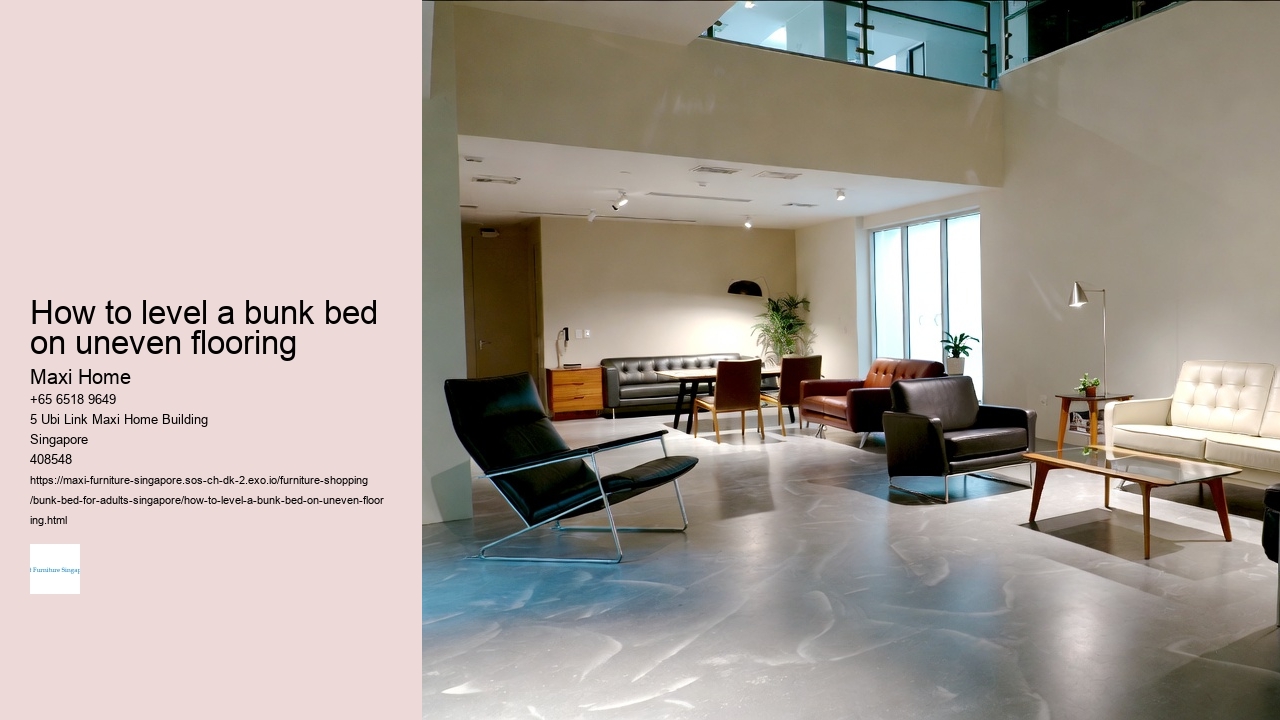 How to level a bunk bed on uneven flooring