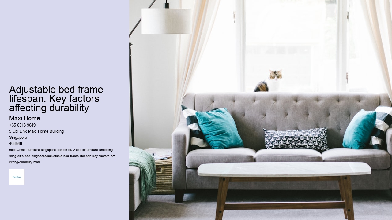 Adjustable bed frame lifespan: Key factors affecting durability
