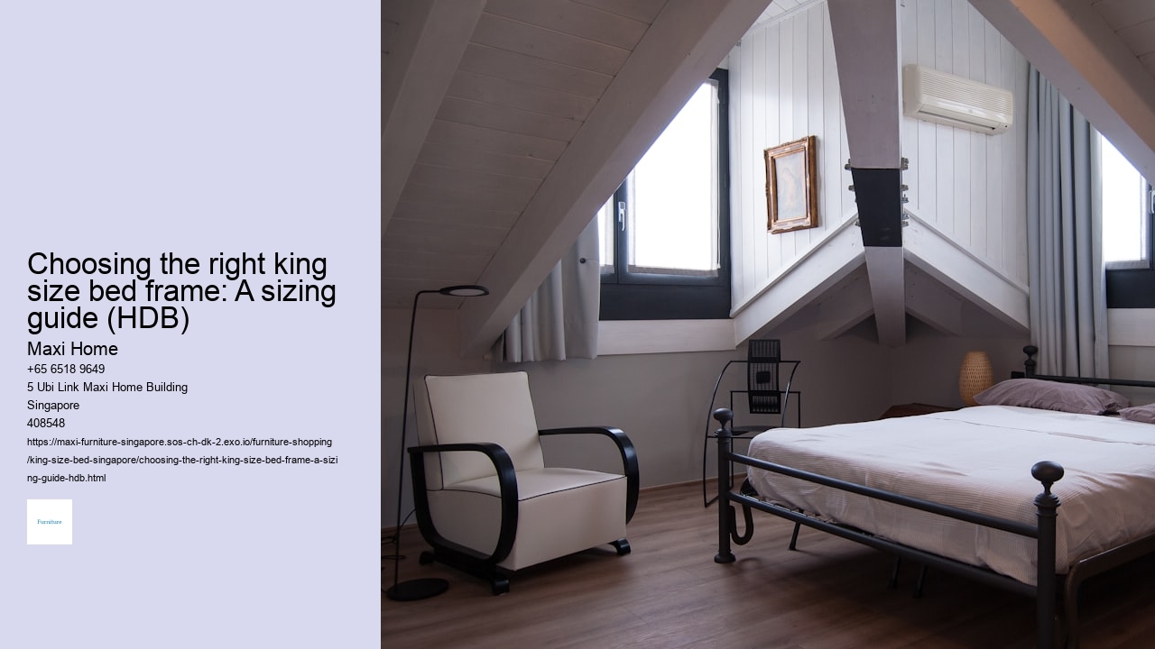 Choosing the right king size bed frame: A sizing guide (HDB)