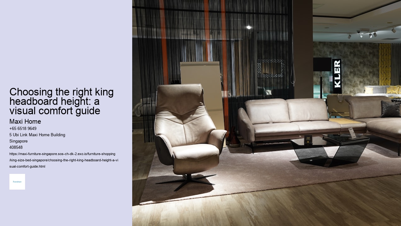 Choosing the right king headboard height: a visual comfort guide