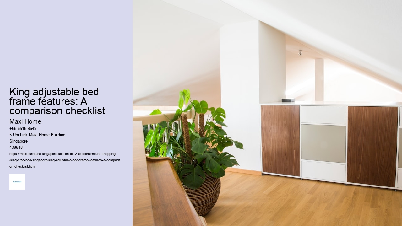 King adjustable bed frame features: A comparison checklist