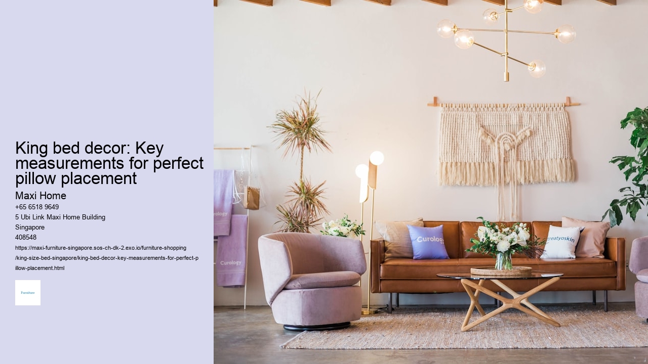 King bed decor: Key measurements for perfect pillow placement