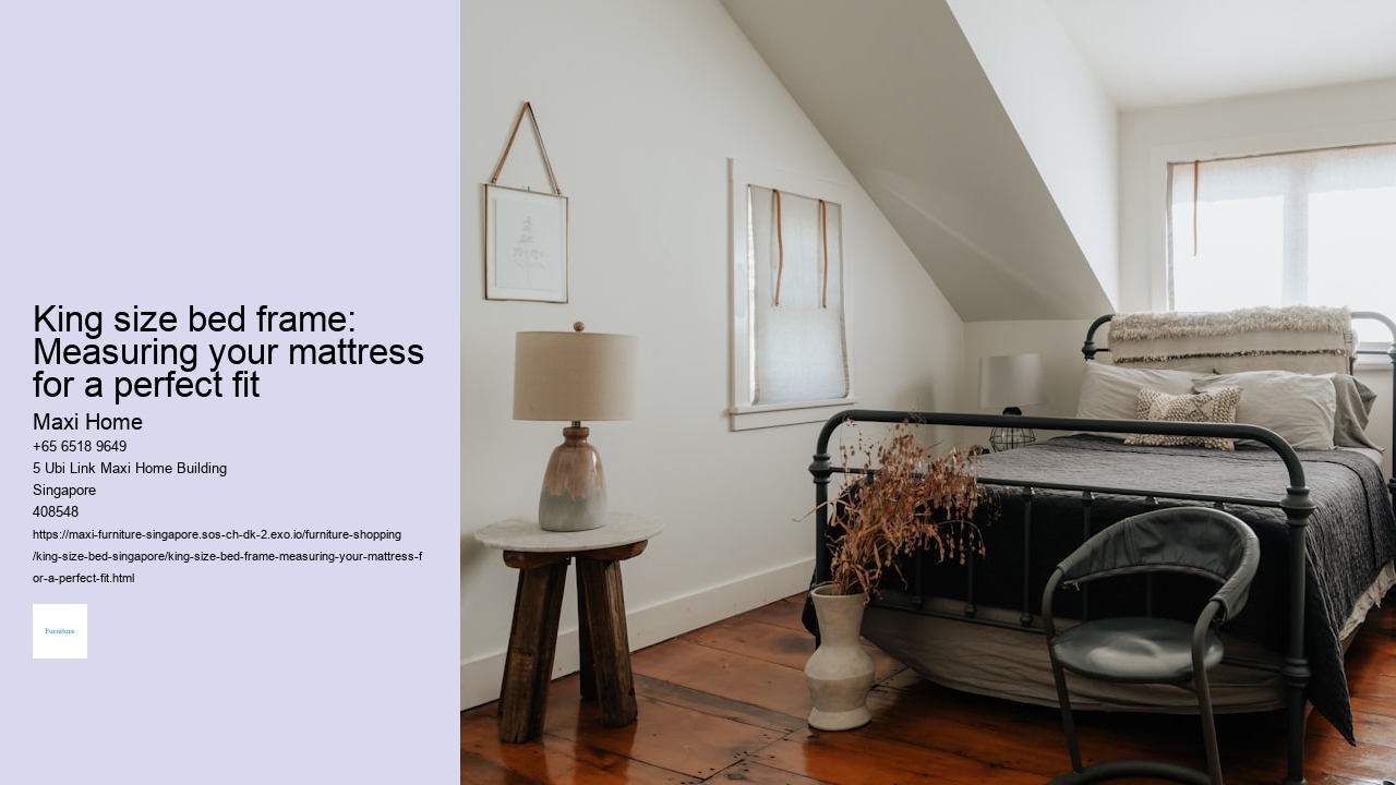 King size bed frame: Measuring your mattress for a perfect fit