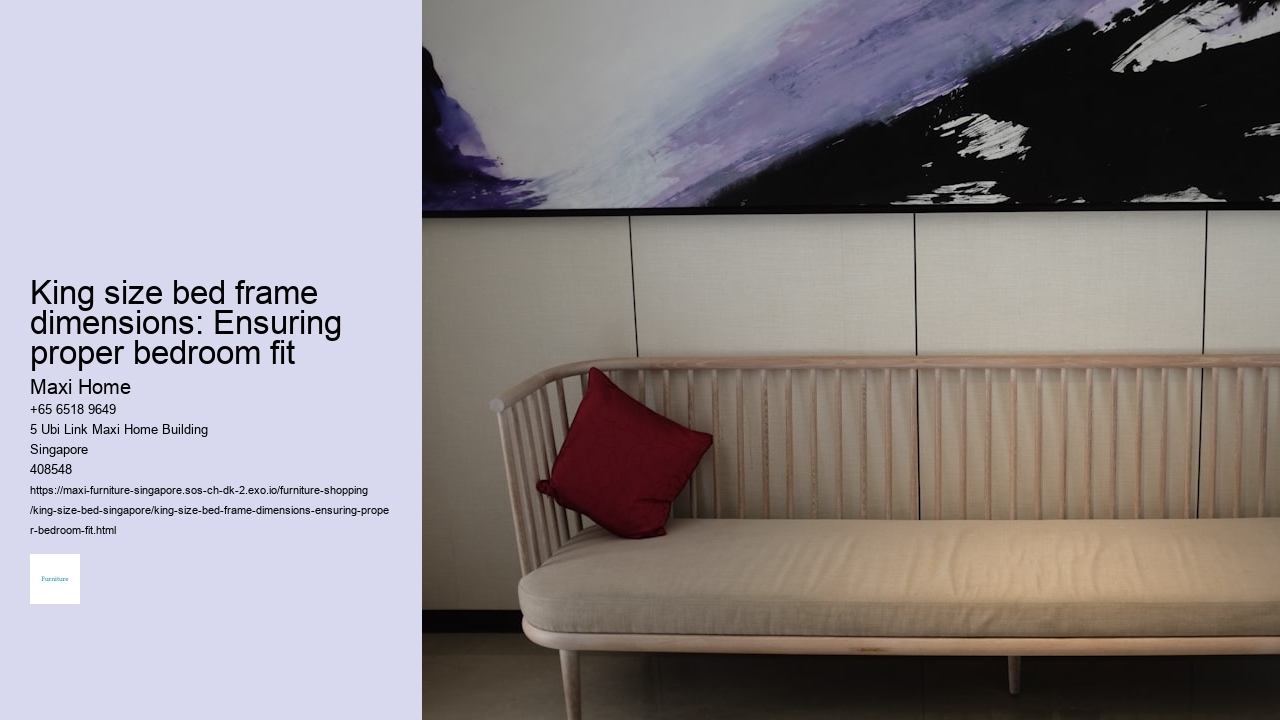 King size bed frame dimensions: Ensuring proper bedroom fit