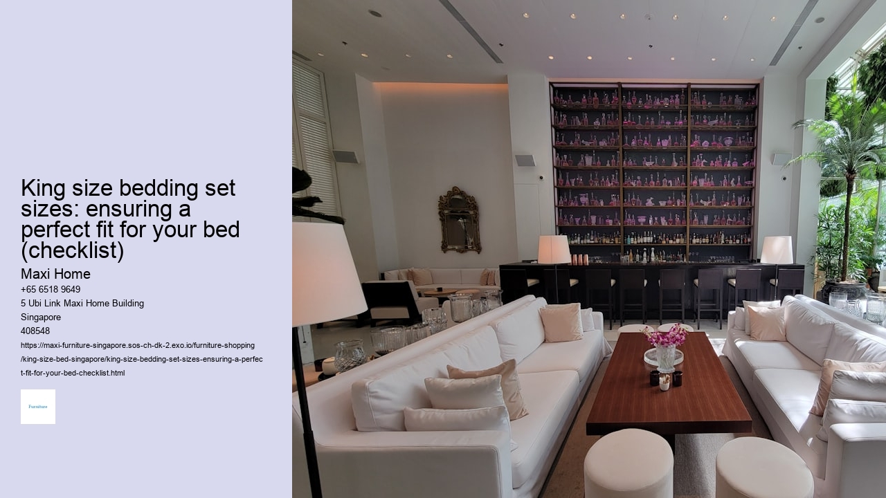 King size bedding set sizes: ensuring a perfect fit for your bed (checklist)