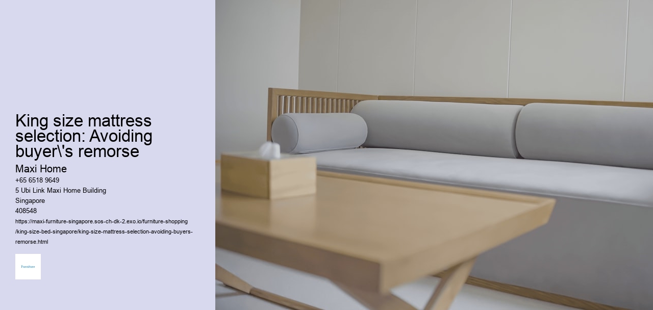 King size mattress selection: Avoiding buyer's remorse