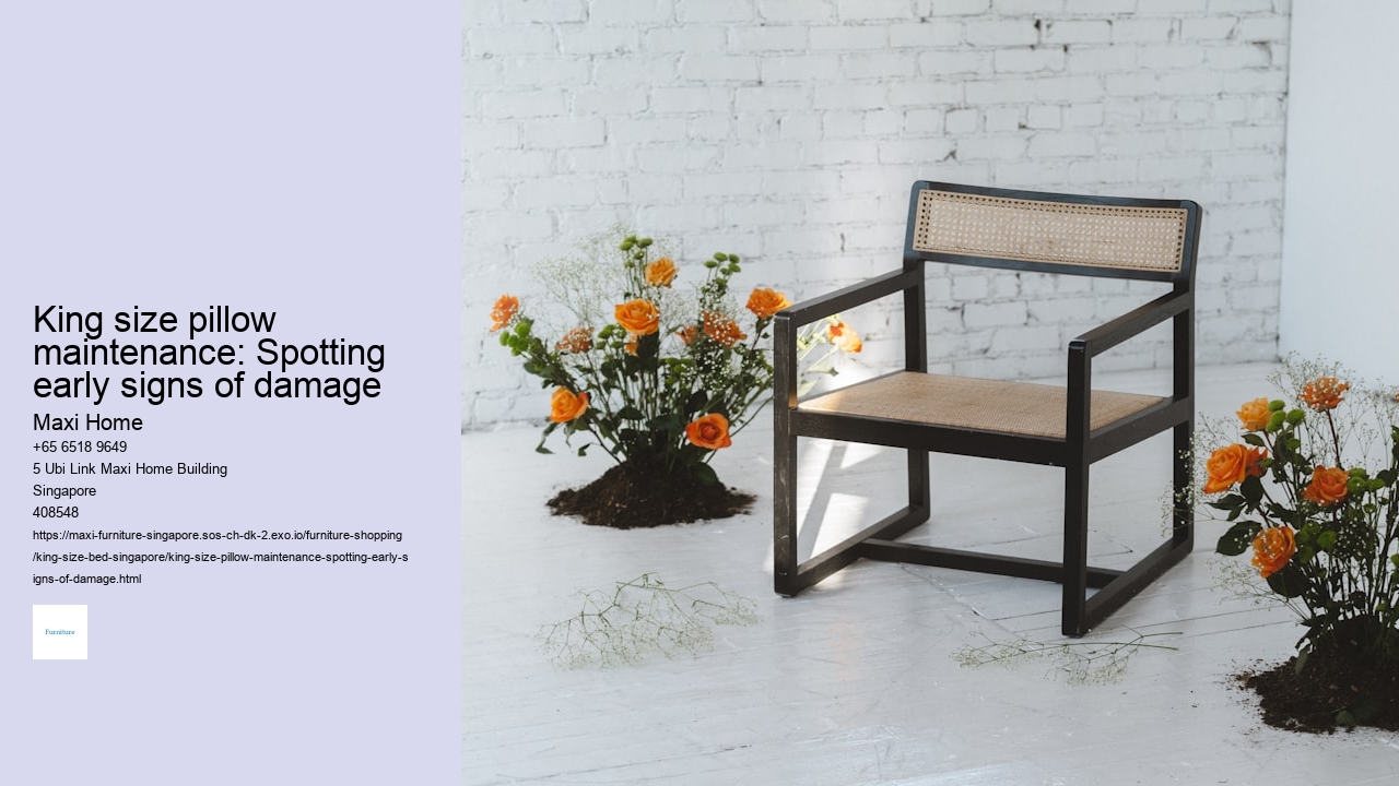 King size pillow maintenance: Spotting early signs of damage