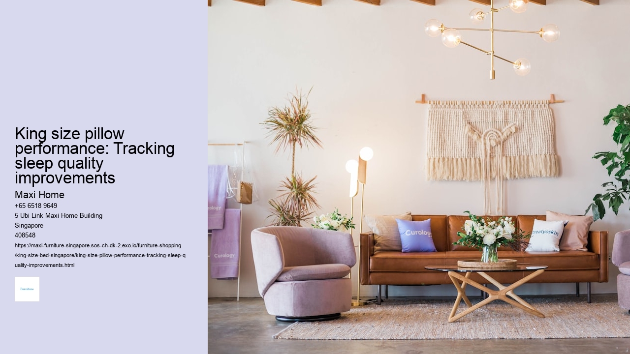 King size pillow performance: Tracking sleep quality improvements