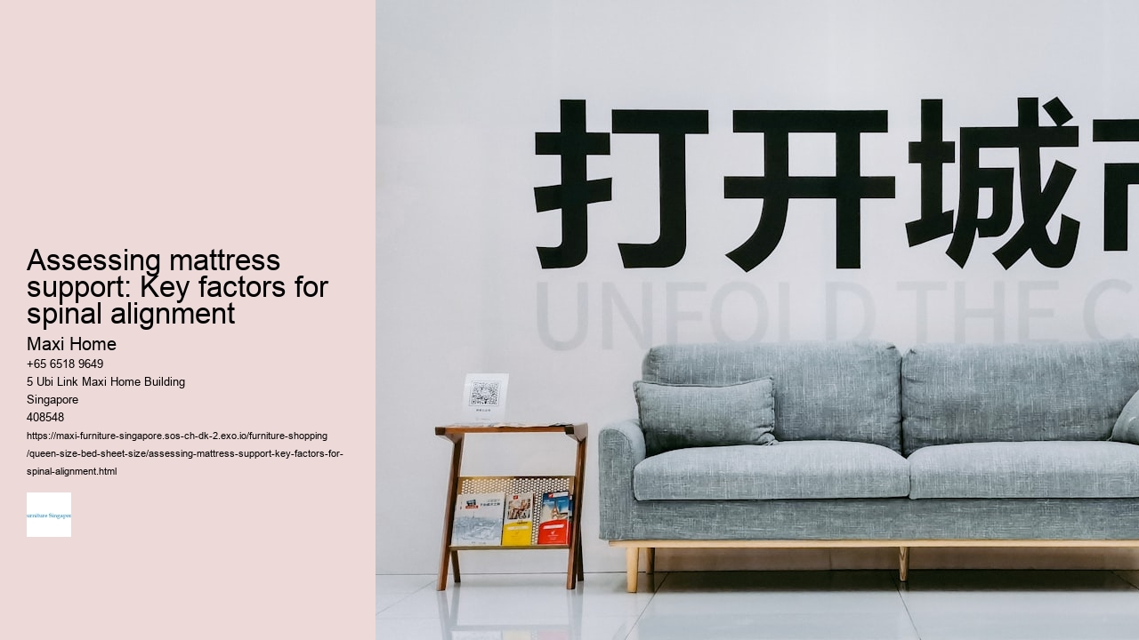 Assessing mattress support: Key factors for spinal alignment