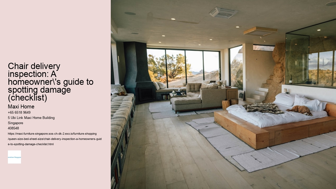 Chair delivery inspection: A homeowner's guide to spotting damage (checklist)