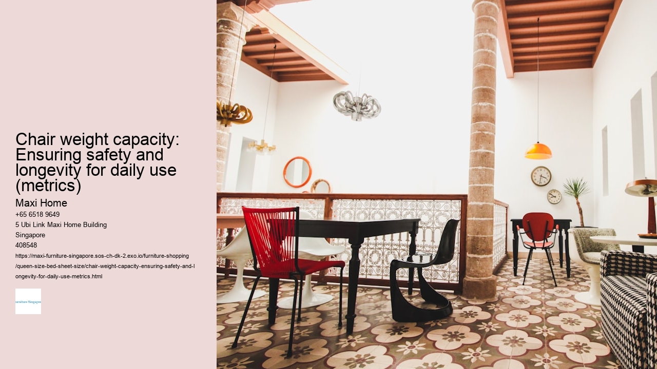 Chair weight capacity: Ensuring safety and longevity for daily use (metrics)