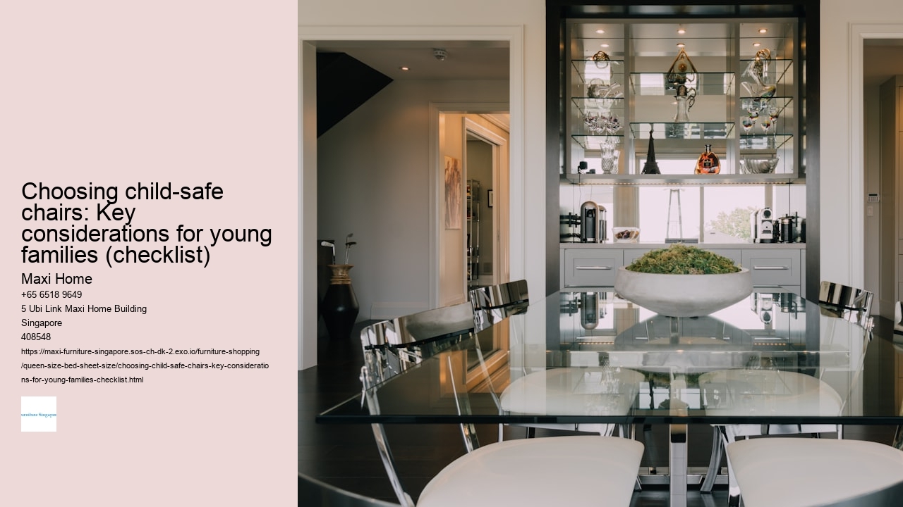 Choosing child-safe chairs: Key considerations for young families (checklist)