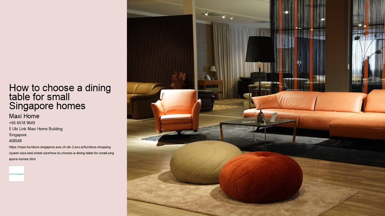 How to choose a dining table for small Singapore homes