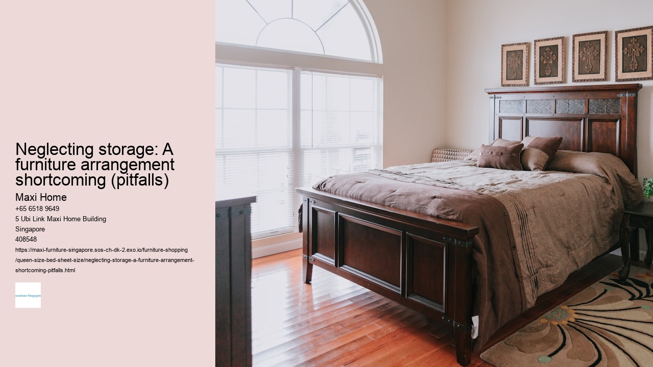 Neglecting storage: A furniture arrangement shortcoming (pitfalls)