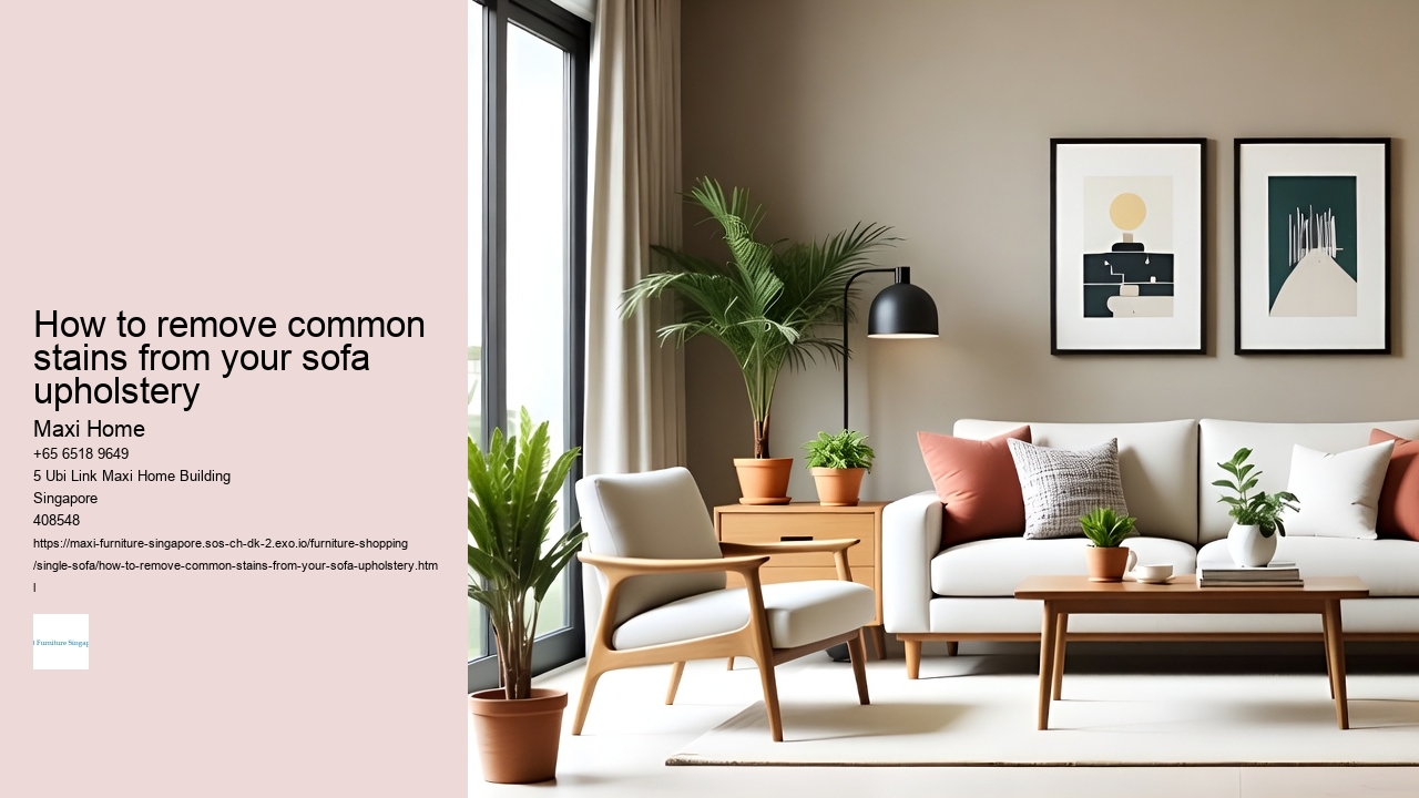 How to remove common stains from your sofa upholstery