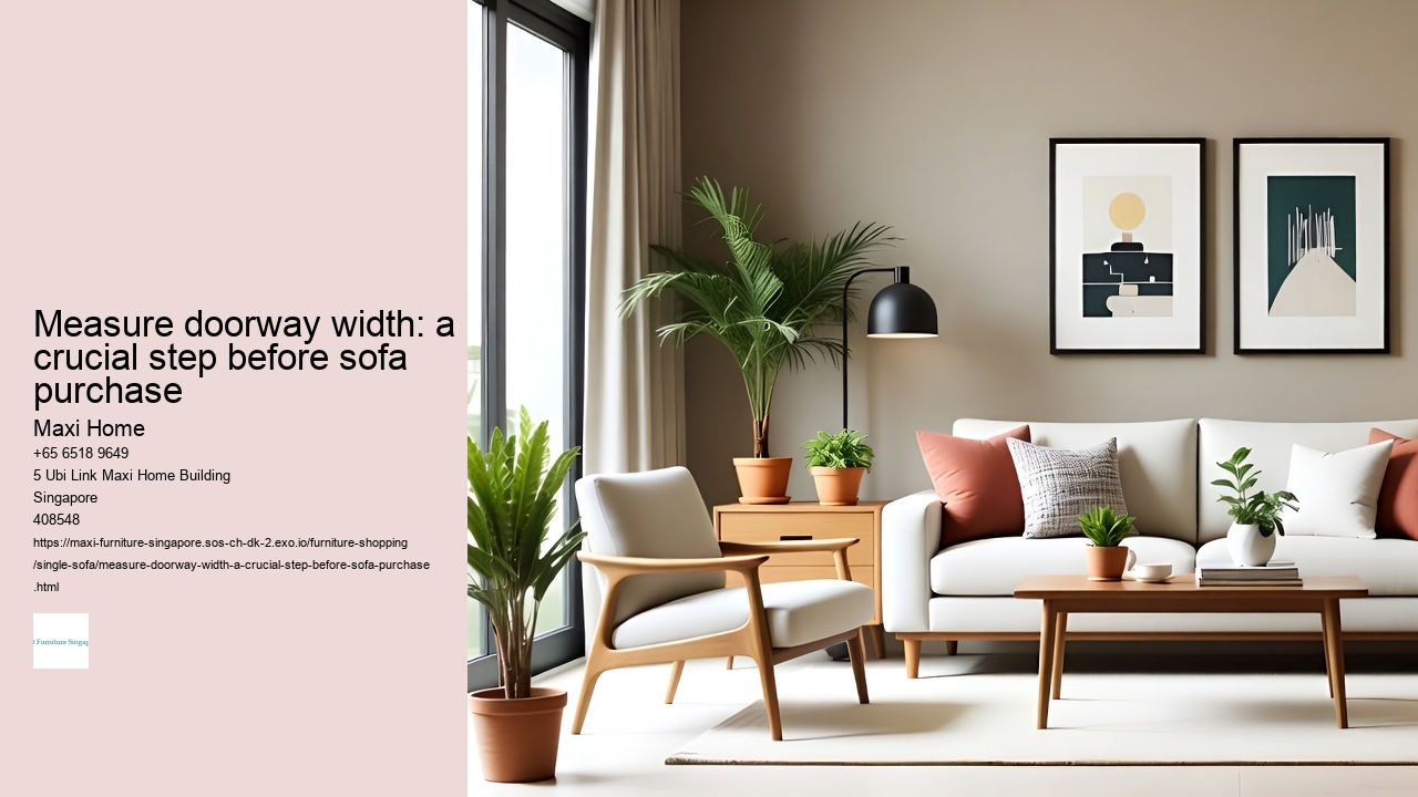 Measure doorway width: a crucial step before sofa purchase