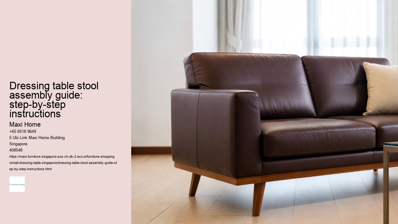 Dressing table stool assembly guide: step-by-step instructions