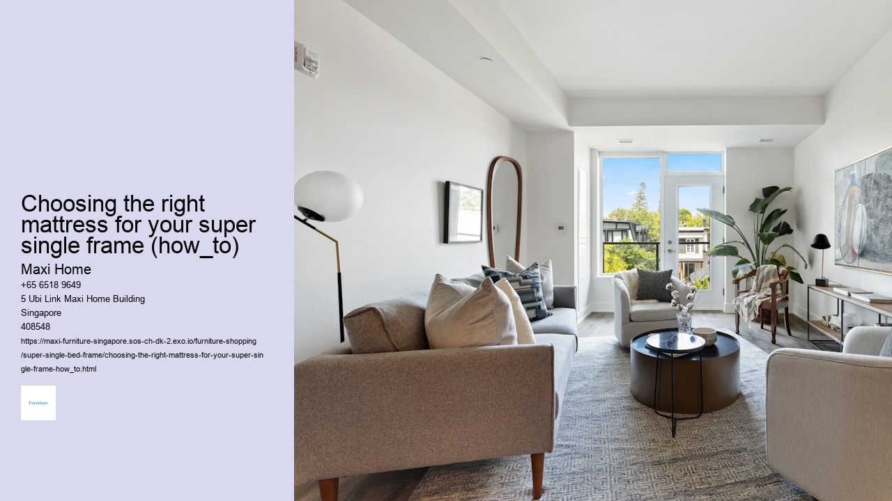 Choosing the right mattress for your super single frame (how_to)