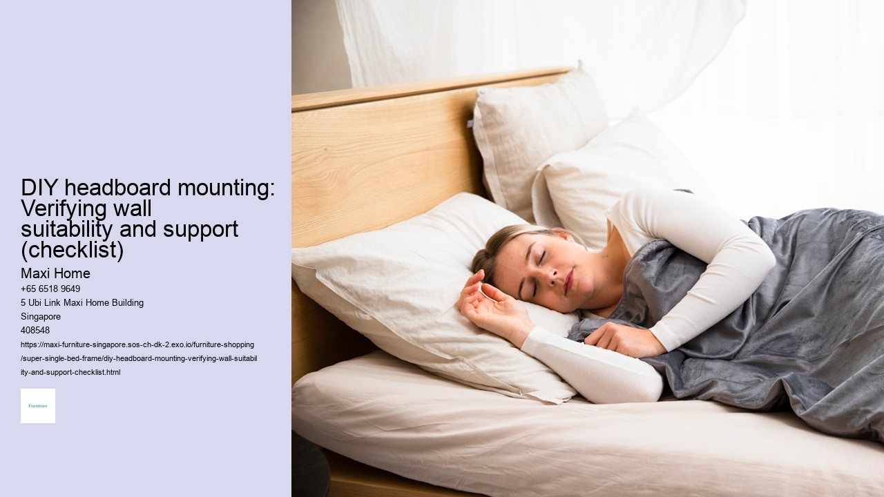 DIY headboard mounting: Verifying wall suitability and support (checklist)