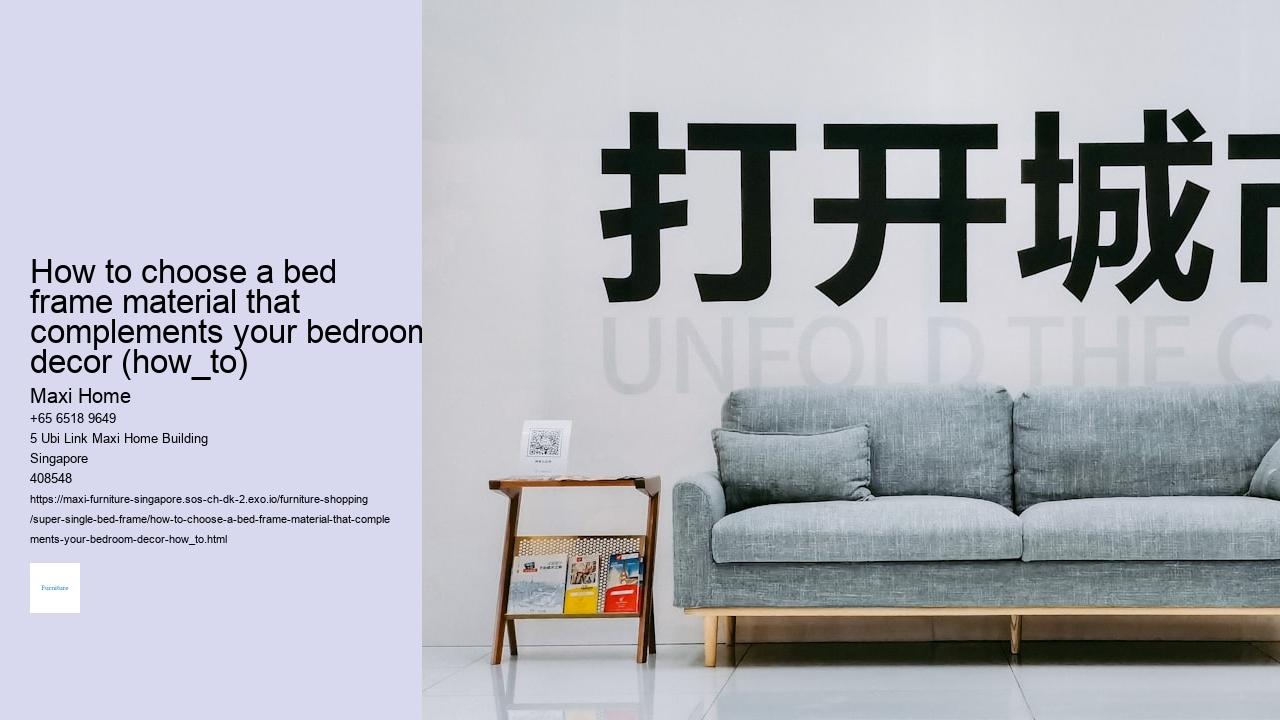 How to choose a bed frame material that complements your bedroom decor (how_to) Maxi Home How to choose a bed frame material that complements your bedroom decor (how_to)