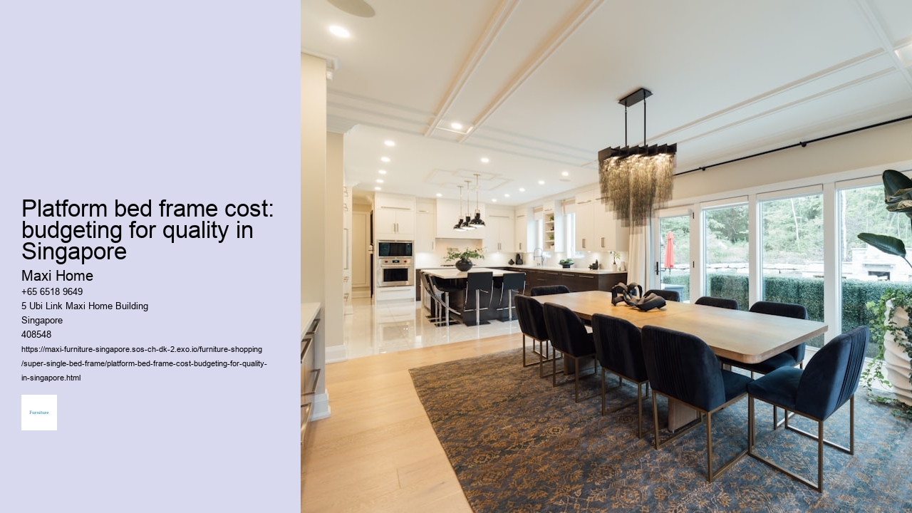 Platform bed frame cost: budgeting for quality in Singapore