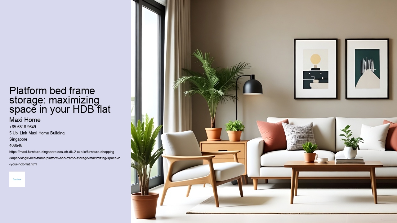 Platform bed frame storage: maximizing space in your HDB flat Maxi Home Platform bed frame storage: maximizing space in your HDB flat